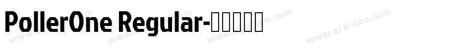 PollerOne Regular字体转换